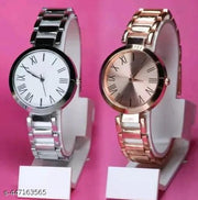Stylish Women Beige Metal Analog Watch Combo Best Quality Colorful Metal Analog Watches Combo for Women & Girl Bracelet Type Watch
