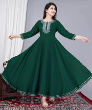 women anarkali kurti
