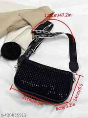 Women's Stylish Crossbody Sling Bag with Combo Coin Pouch Detachable Belt Perfect for Parties Weddings and Events