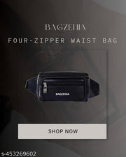 Waist Bag for Women and Men/Fanny Pack with 4-Zipper Pockets Waist Pouch for Hiking, Travel, Camping, Running, Sports Outdoors and Adventures Money Phone Belt with Adjustable Strap
