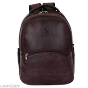 Unisex 25 Liters Laptop Backpack Bag Stylish Pu Leather School/College/Office & Travels