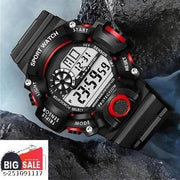 Digital Sports Watch, Silicone Strap, Multi-Function, Waterproof & Shockproof Wrist Watch for Men & Boys-boys watch for men's watch,Sports Watch,Analog Watch,watch for kids,Digital Watch,under 199\-watch,unixes watch,watch for kids
