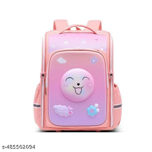 LATIQ MART Kids Cartoon School Bag Astronaut Design Nursery Cute Stylish Birthday Gift Waterproof Backpack Breathable Tuition Shoulder Bags for Girls And Boys 6-12 Years