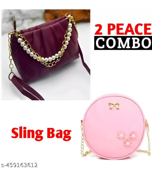 Woman and  girl selling  bags party wear sling bag for mekup barthday party