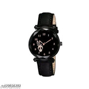 PG CREATION - Classy Analogue  Leather strap Causal Girls Women watches