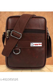 Brown Sling Bag Cross-Body Sling Kit Messenger Bag|Side Bag|Men Women Stylish Small Travel