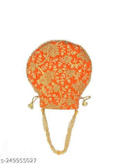 Colorful Women Potli Bag  Rajasthani handmade Traditional Potli Bag Embroidery Work Jaipuri Silk