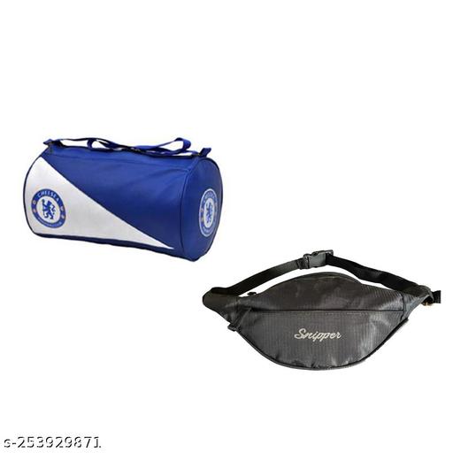 Gym bag and waist bag combo