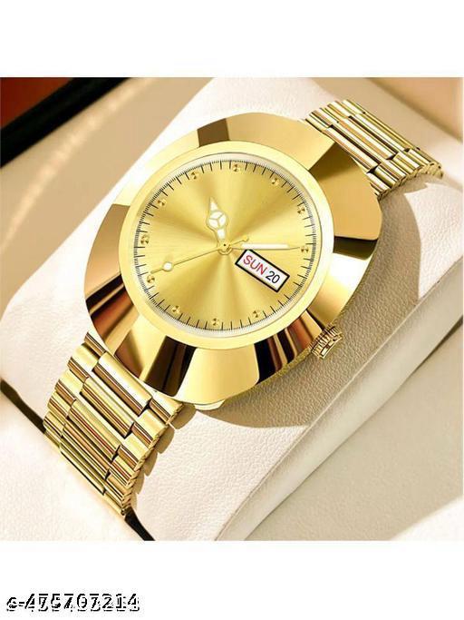 Boy's Analog Watch Golden Color