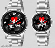 Skylark Hubby & Wifey Couple watch Dial Stainless Analog watch Analog Watch - For Couple