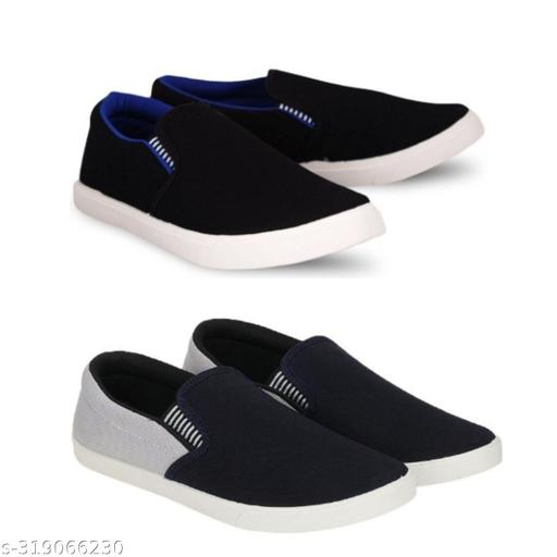 Pack of 2-2s combo shoes for men| black red-blue black- t blue combo shoes in color| comfortable and walking shoes for men
