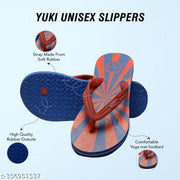 YUKI Unisex Red Stylish Rubber Flip Flops | YUKI slippers | Unisex flip flops | Hawai chappal | Ultra-light Slippers | Non-slip Flip Flops | Rubber footwear | Waterproof Flip Flops | Comfortable Slipper for Men & Women