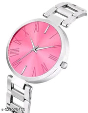 Stylish Stainless Steel Strap Analog and Digital Led watch for Women