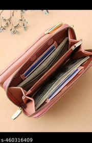 Women Stylish PU Leather Mobile Cell Phone Holder Pocket Purse Wallet Bag Pouch with Zipper Sling Bag Mini Shoulder Bags