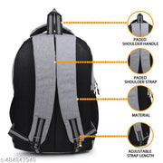 35 L Casual Waterproof Laptop Bag/Backpack for Men Women Boys Girls/Office School College Teens & Students ( grey)