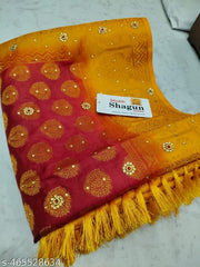 BANARASI BALATON SAREE WITH STONE AND JHALAR WORK