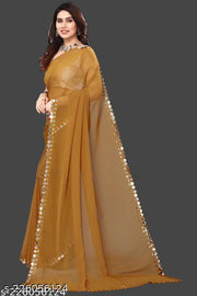 NEW FENCY GEORGETTE CUT WORK SAREE
