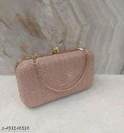 Eyesace® Handicraft Beautiful Sling Box womens Clutch Bag Purse For Bridal, Casual, Party, Wedding Fancy Unique Women Box Clutches With Free Handle