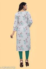 Women's and Girls Crepe Aline Straight kurti new arrival
