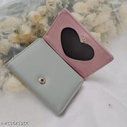 Women's Hey  Print Trifold Cute Wallet | Women's Cute Wallet | Slim and Easy to Fit Wallet | Black |