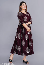 SIPET 1101 new design anarkali kurta (wine)