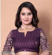 Dark Wine Saree Solo Pattern Jalar Chati Embellished With Blouse Embroidered