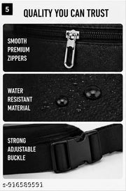 Latest Men Women Leather Waist Pack Travel Bags For Moneyy| Belt| Cards |Mobile| Documents| Kit| Books and Bills Dairy Pouch Cross Side Bag For Men Women .With Belt Stylish Small Luggage Accessories Bag I Waist Bags I Fanny pack.