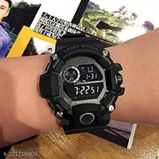Branded And Trandy Multi Functional Sports Digital Multicolor Dial Men's Watch Black Color Strap Waterproof Digital Sports Watch for Men's Water Resistance Digital Watch