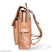 Backpack for Girls Women PU Leather Travel Bags Pithu Bag (LDPT03B)