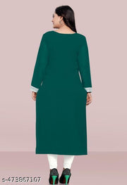 GEORGETTE A-LINE KURTI MINT GREEN TARA