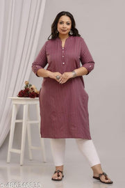 SIDHHIKA kurti for women | daily wear kurti | plus size kurtis for women | ready made cotton kurti | big size kurti | kurti stripe | black kurta | casual kurti | designer kurti