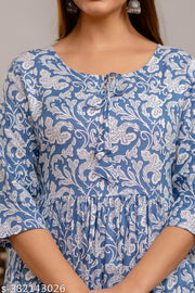Trendy Rayon Floral Printed Anarkali Kurti/Kurta