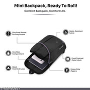 Trendy, Stylish Outdoor Mini Backpack For Unisex Daypack With Water Resistance Fabric 12 L Daypack