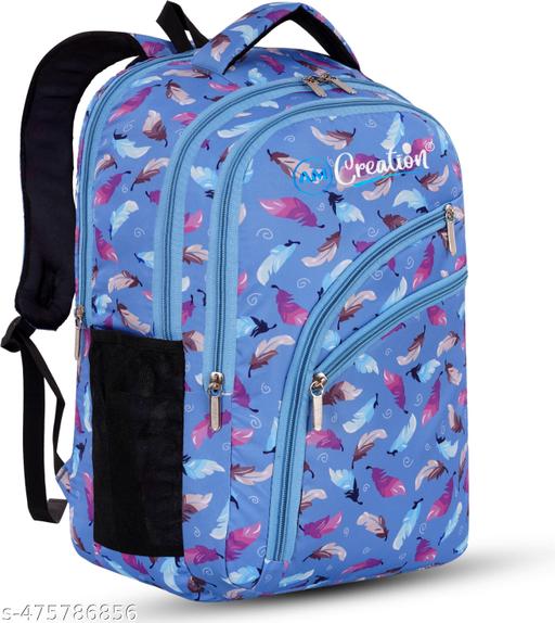 Stylish Printed Backpack - Perfect for School, College, and Travel Adventures for Girls