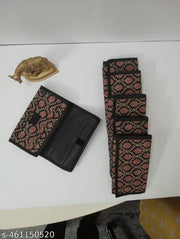 Black Floral women wallet