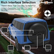 New Defender Bluetooth Speaker, 10watt 5 Hr Play, Wire less, Car Shape (Blue)