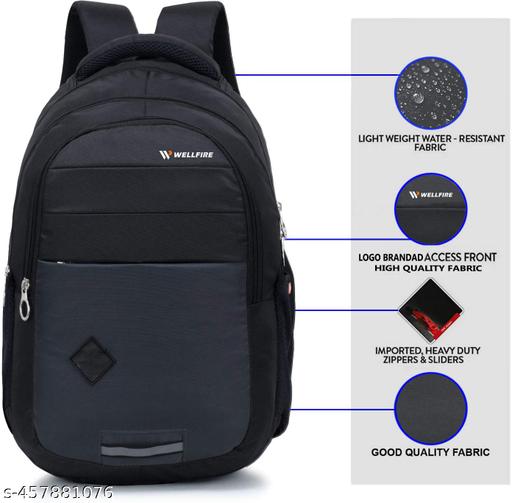 Wellfire 40 L Fashionable College Backpack – Designed for Comfort, Style & Functionality