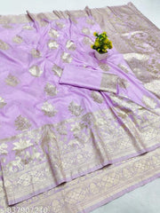 Banarasi Silk Kanjivaram Silk Premium Saree | Zari Woven Silk Saree | Silk Saree For Partywear