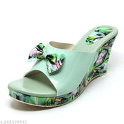 Wedges Casual Floral Heel For Women Block Heel Sandal For Women,casual Heel,Heels Slipper,Footwear,Chappal,Girls Heels