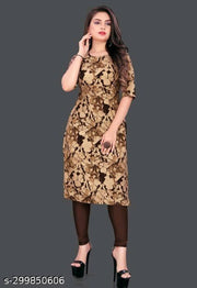 Polyster/Crepe fabric-Aishani Ensemble Kurtis