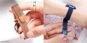 Luxury Mesh  Magnet Buckle Starry sky Quartz Watches For girls.