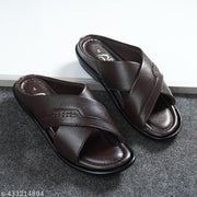 QARA LEATHER  CASUAL  stylish latest formal leather slipper flip flop sandal for men.