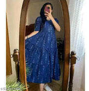 Stylish blue single gown