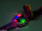 Digital 3D Action Figure Frozen Face Based Toy Design Digital Glowing Watch with Disco Music and Blinking Lights for Kids | for Boys Girls- Good Birthday Return Gift