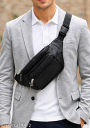 Waist Bag for Men Side Bag for Travel, Sports Waterproof & Adjustable Belt Pouch Fanny Waist Bag