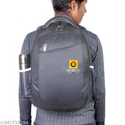 Qurox Men and Women Casual  Waterproof Laptop Bag for School College & Office (Grey)