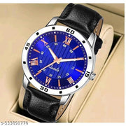 Yolako Blue Copper Romen Leather Analog Boy and Men Watch