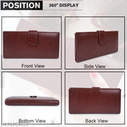 Regular fancy Women's Faux Leather with Zip Pocket, Multiple Card Holders and Pocket Wallet