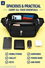 Men’s Premium Multi-Pocket Waist Bag | Crossbody Belt Bag | Travel & Daily Use