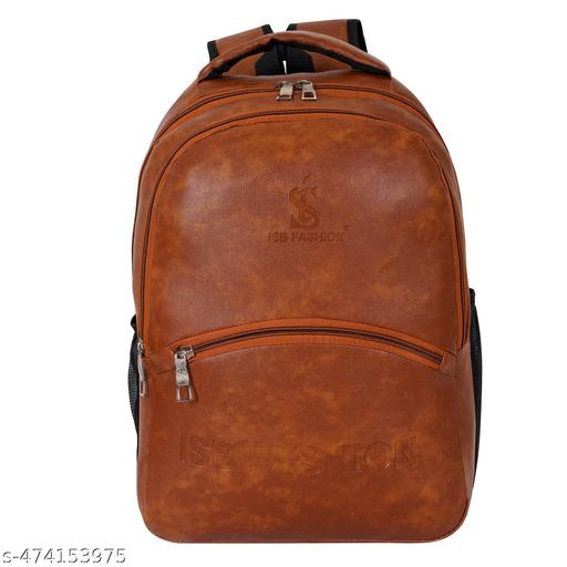 WESTOR-Latest Leather Fashionate Black School Bags Laptop Backpack Waterproof PU Leather Backpacks for Men Women Boys & Girls Backpack